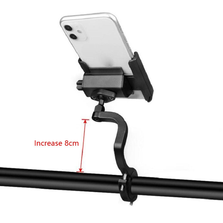 CYCLINGBOX Aluminum Alloy Mobile Phone Holder Bicycle Riding Takeaway Rotatable Metal Mobile Phone Bracket Reluova