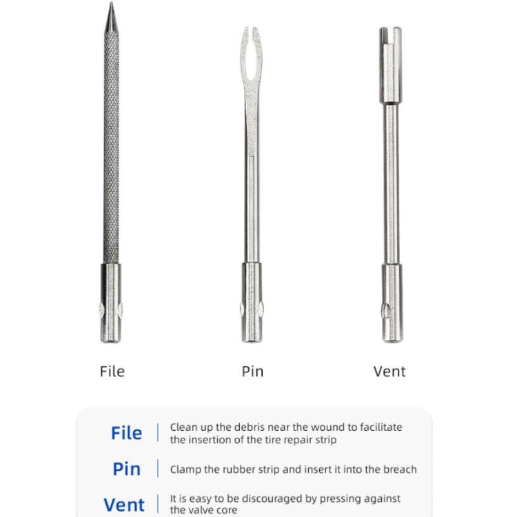 CYCLINGBOX Mountain Bike Vacuum Aluminum Alloy Tire Repair Tool Bicycle Repair Integrated Storage Design Tool Reluova