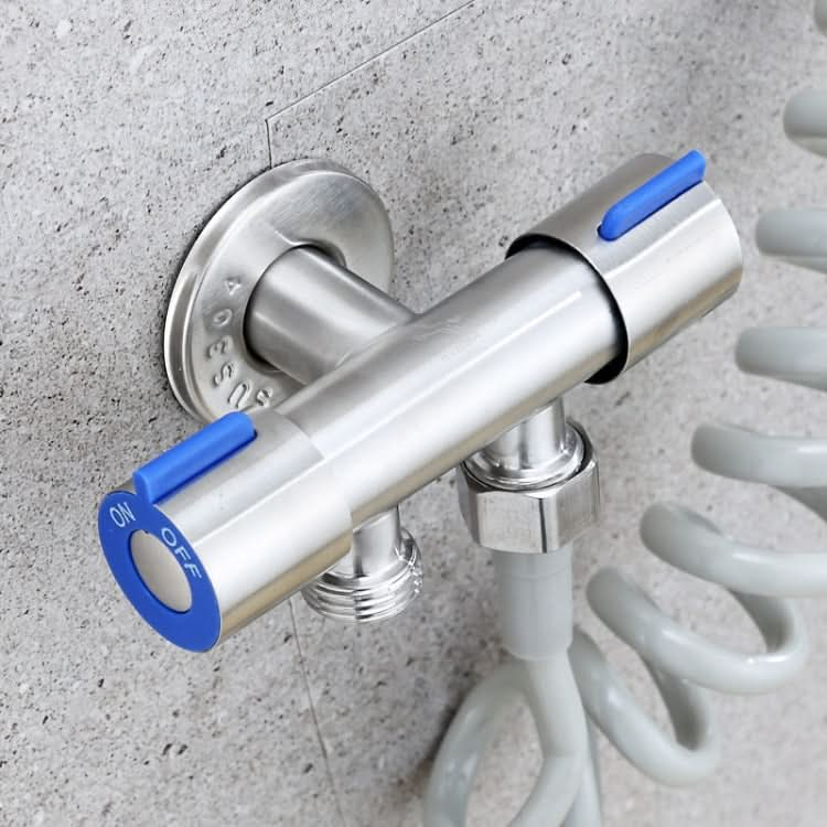 Stainless Steel One-In-Two-Out Multi-Function Three-Way Valve Faucet - Reluova