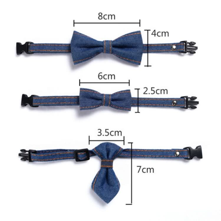 Pet Cowboy Bow Tie Collar Cats Dogs Adjustable Tie Collars Pet Accessories Supplies - Reluova