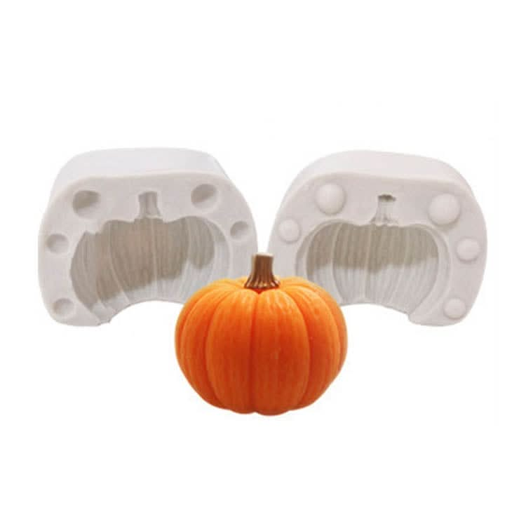 Halloween Three-Dimensional Pumpkin Cake DIY Scented Candle Silicone Mold - Reluova