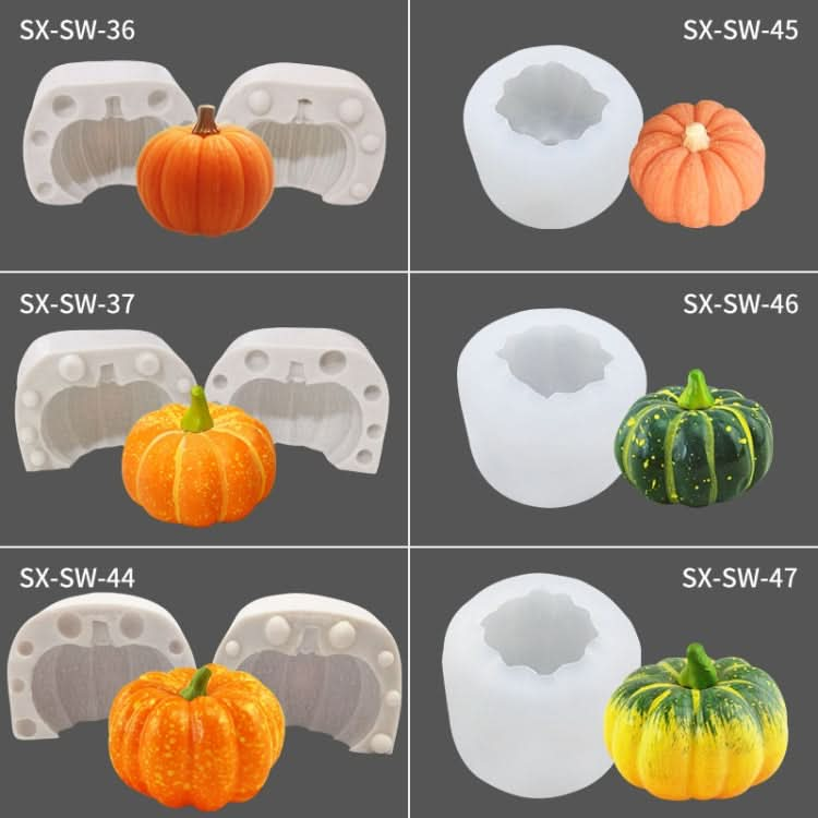 Halloween Three-Dimensional Pumpkin Cake DIY Scented Candle Silicone Mold - Reluova