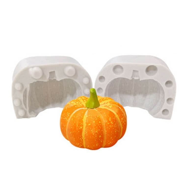 Halloween Three-Dimensional Pumpkin Cake DIY Scented Candle Silicone Mold - Reluova