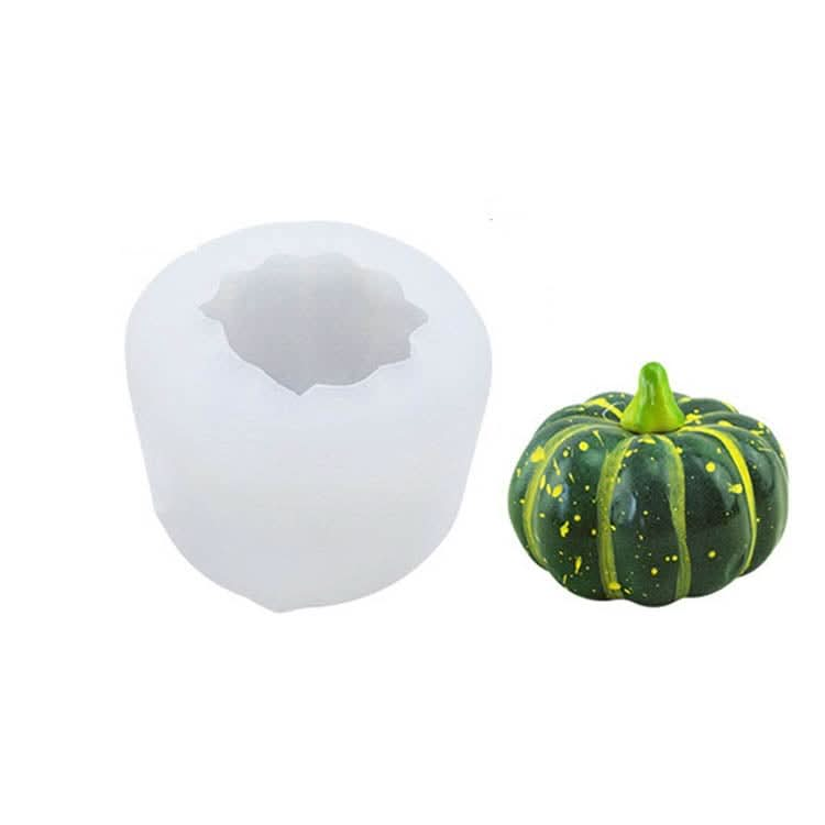 Halloween Three-Dimensional Pumpkin Cake DIY Scented Candle Silicone Mold - Reluova