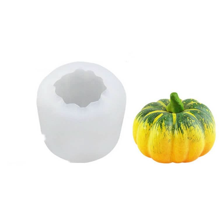 Halloween Three-Dimensional Pumpkin Cake DIY Scented Candle Silicone Mold - Reluova