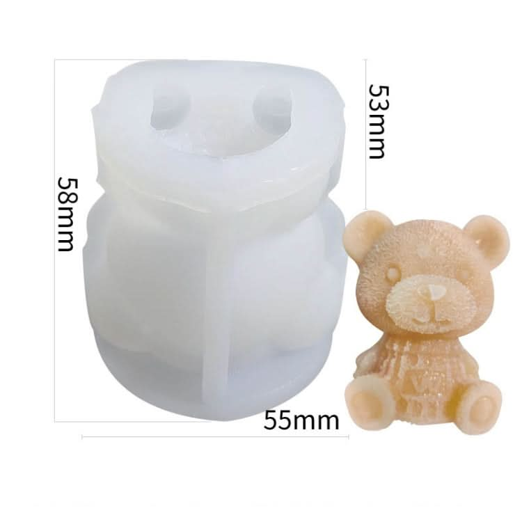 Cartoon Milk Tea Coffee Bear Ice Cube Silicone Mold Aromatherapy Candle Plaster Epoxy Mold - Reluova