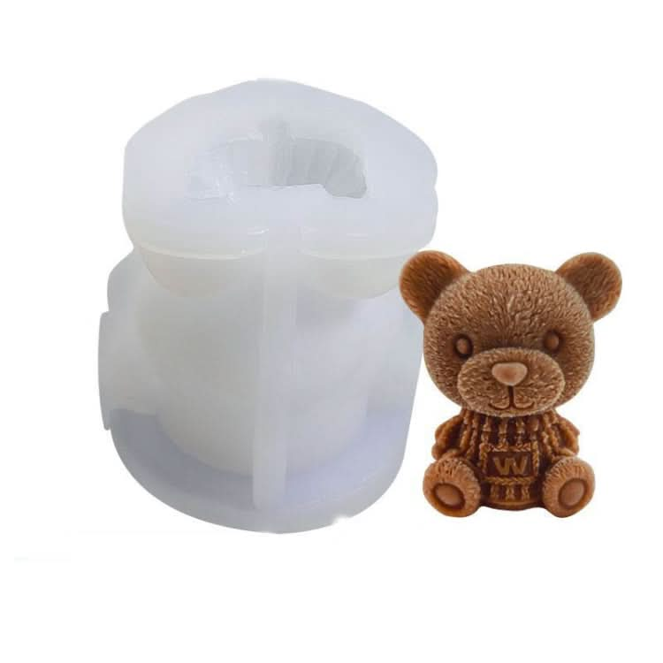 Cartoon Milk Tea Coffee Bear Ice Cube Silicone Mold Aromatherapy Candle Plaster Epoxy Mold - Reluova