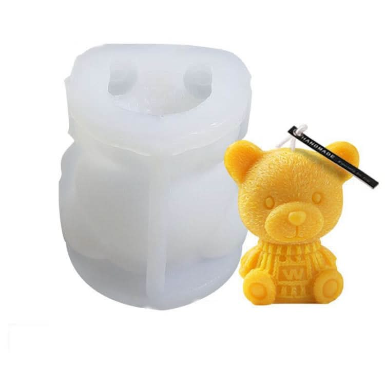 Cartoon Milk Tea Coffee Bear Ice Cube Silicone Mold Aromatherapy Candle Plaster Epoxy Mold - Reluova