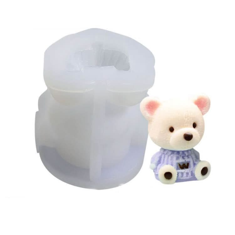 Cartoon Milk Tea Coffee Bear Ice Cube Silicone Mold Aromatherapy Candle Plaster Epoxy Mold - Reluova