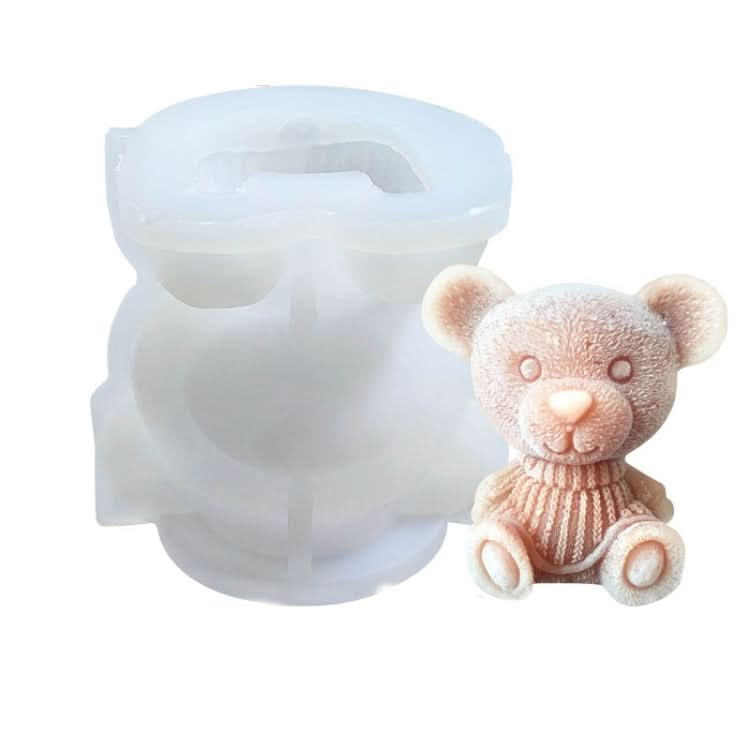 Cartoon Milk Tea Coffee Bear Ice Cube Silicone Mold Aromatherapy Candle Plaster Epoxy Mold - Reluova