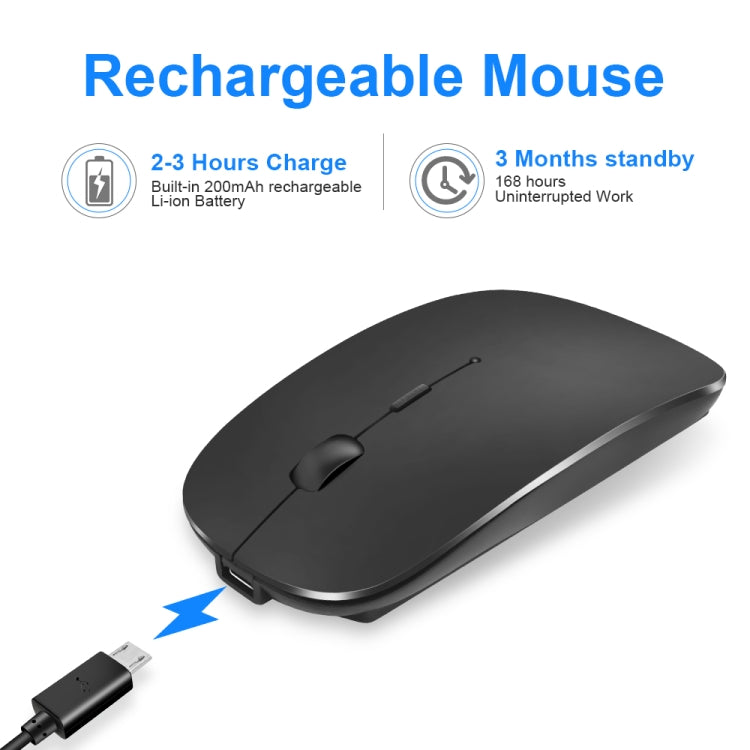 iMICE  E-1300 4 Keys 1600DPI Luminous Wireless Silent Desktop Notebook Mini Mouse