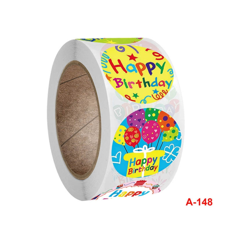 A-148 10 PCS Round Sticker Happy Birthday Label Holiday Gift Sealing Sticker, Size: 2.5cm / 1 inch My Store