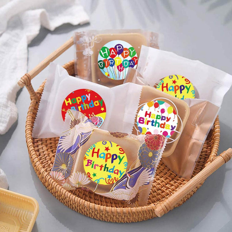 A-148 10 PCS Round Sticker Happy Birthday Label Holiday Gift Sealing Sticker, Size: 2.5cm / 1 inch My Store