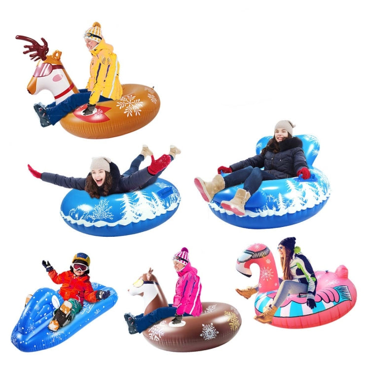 Children Inflatable Ski Laps Snowboard Adult Inflatable Snow Toy Reluova