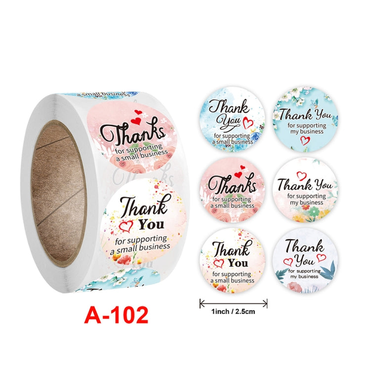 CrosFloral Thank You Label Gift Decoration Stationery Sticker