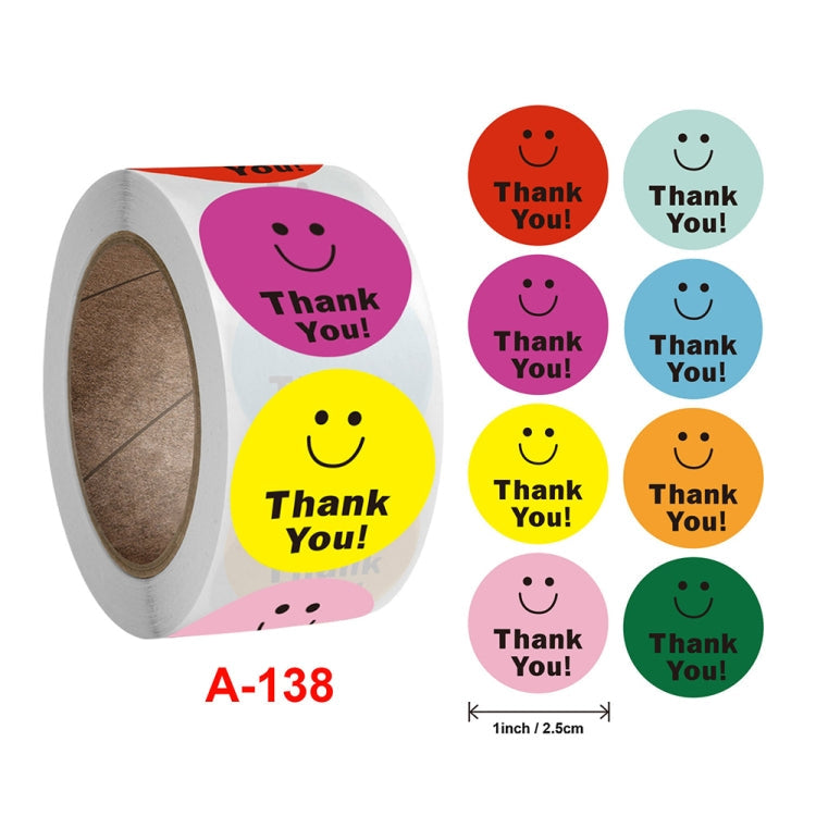 3 PCS Smiley Face Roll Stickers Label Teachers and Children Special Decorative Cartoon Stickers My Store