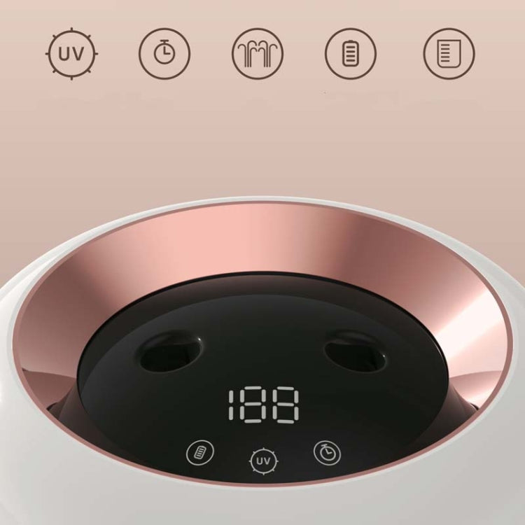 M09 Dual Nozzles Air Humidifier LED Digital Display UV Sterilization Portable Car Humidifier Reluova