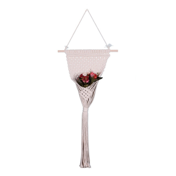 Hand-Knitted DIY Flower Arrangement Hanging Basket Home Decoration Tapestry My Store