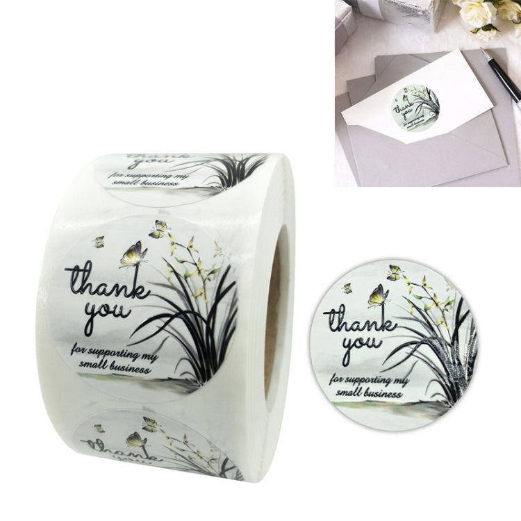 Flower Sticker Envelope Sealing Sticker Thank You Label My Store