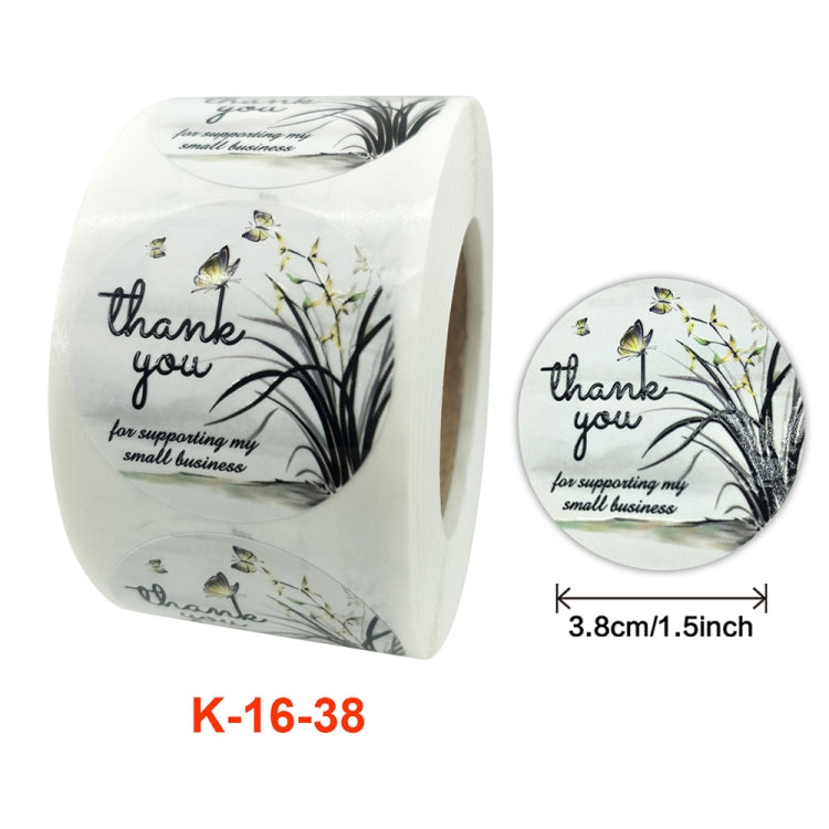 Flower Sticker Envelope Sealing Sticker Thank You Label