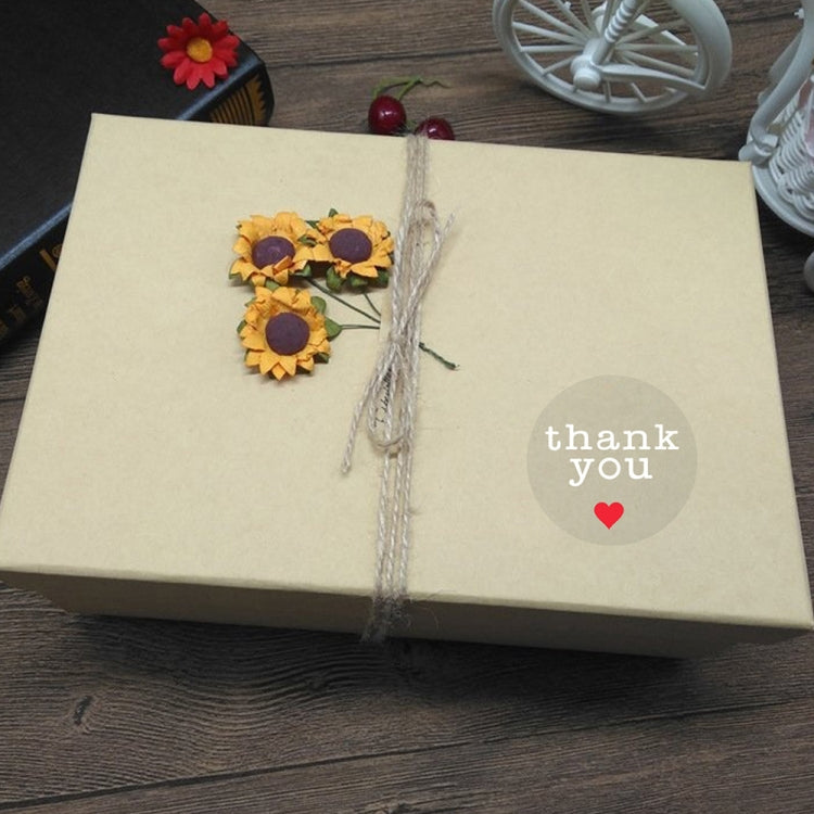 3 PCS Thank You Sticker Sealing Label Gift Packaging Decoration Sticker