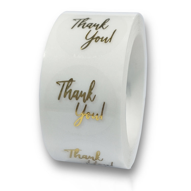 3 PCS Bronzing Thank You Baking Sticker Gift Decoration Label, Size: 2.5cm/1inch