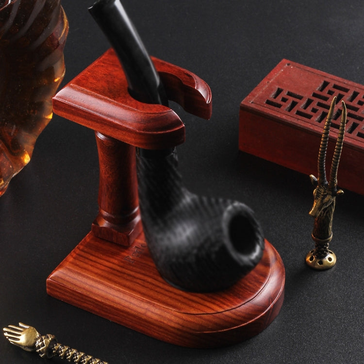 Solid Wood Pipe Rack Seat Single Pipe Pipe Display Stand Retro Removable Red Sandalwood Pipe Rack Holder My Store