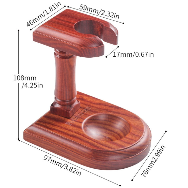 Solid Wood Pipe Rack Seat Single Pipe Pipe Display Stand Retro Removable Red Sandalwood Pipe Rack Holder My Store