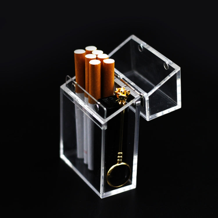 Acrylic Transparent Cigarette Case Thickened Portable Lighter Cigarette Case Bag My Store