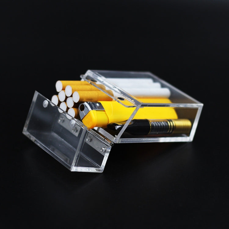 Acrylic Transparent Cigarette Case Thickened Portable Lighter Cigarette Case Bag My Store