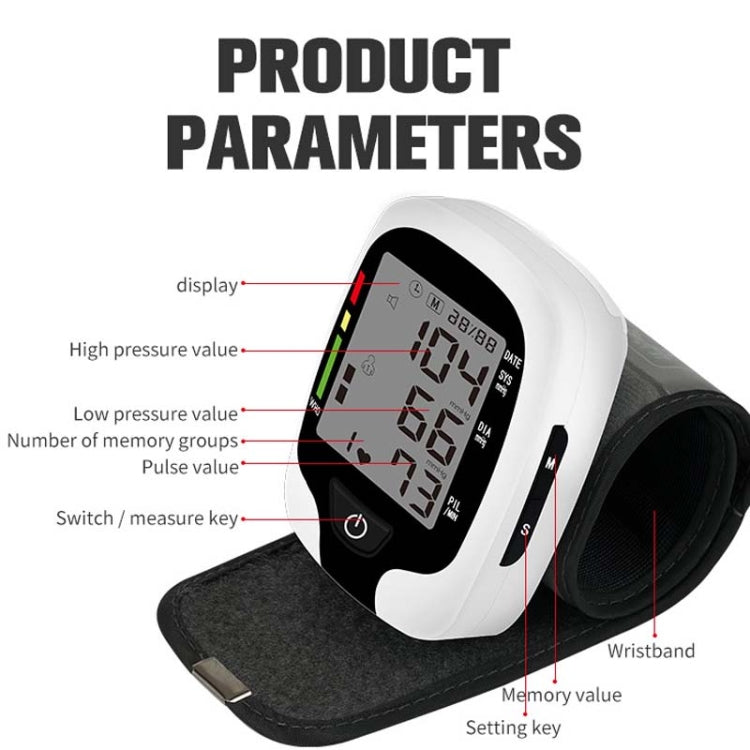 Wrist Type Electronic Blood Pressure Monitor Home Automatic Wrist Type Blood Pressure Measurement