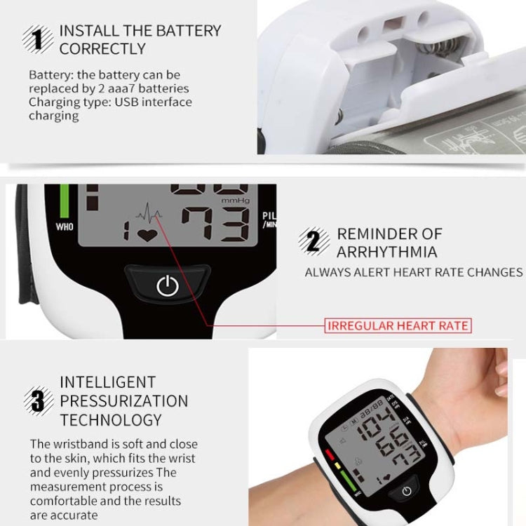 Wrist Type Electronic Blood Pressure Monitor Home Automatic Wrist Type Blood Pressure Measurement Reluova