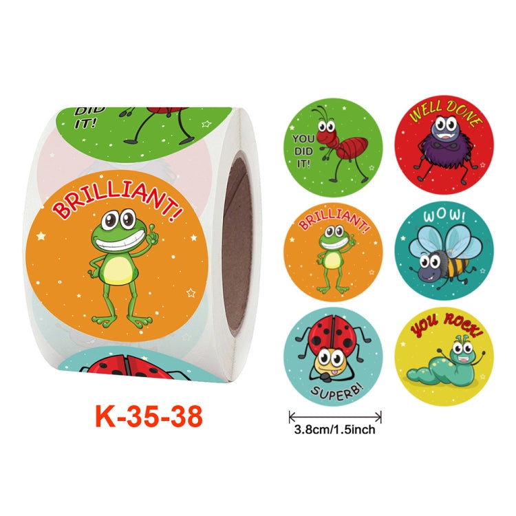 2 PCS Children Cartoon Reward Sticker Label-Reluova