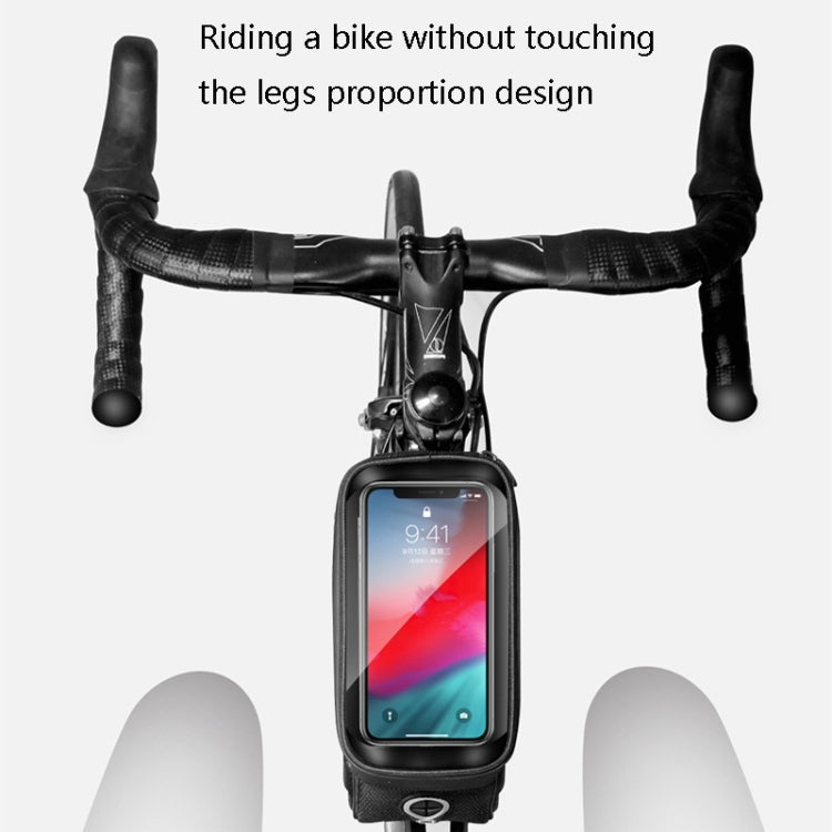 WILD MAN ES3 Hard Shell Bicycle Bag Front Beam Bag Mountain Bike Mobile Phone Touch Screen Upper Tube Bag Riding Equipment