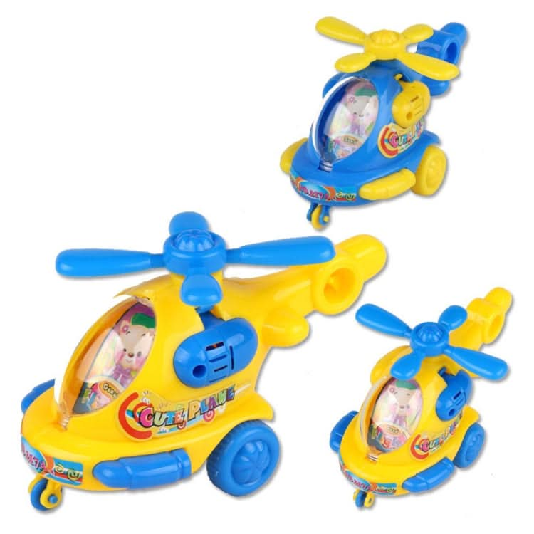 3 PCS Children Handle Plane Q Version Aviation Helicopter Model Reluova