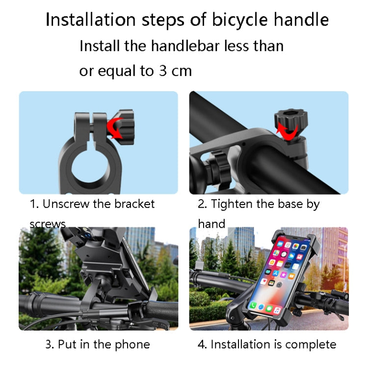 Electric Car Rearview Mirror Mobile Phone Bracket Bicycle Mobile Phone Bracket Motorcycle Handle Mobile Phone Bracket Riding Bracket Reluova