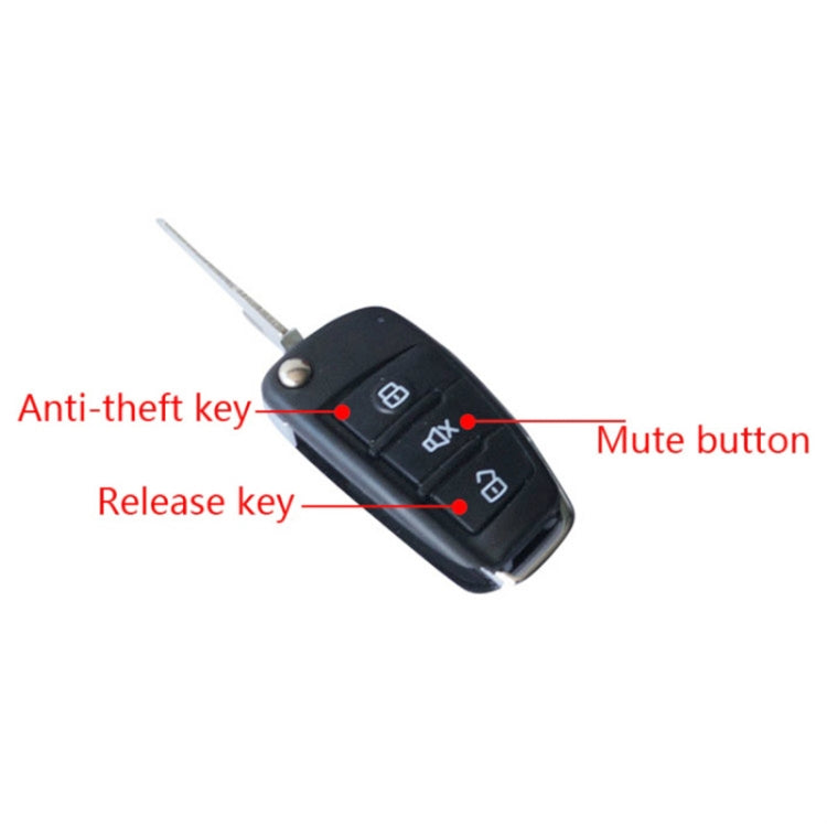 2 Set Universal Sound And Light Car Alarm 12V Vehicle Alarm System Bullet Key Remote Control-Reluova