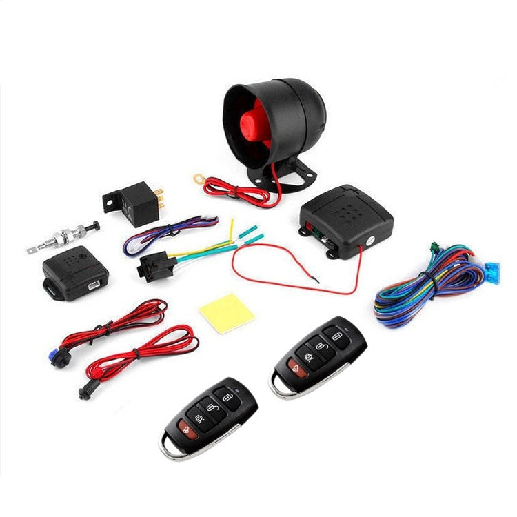 2 Set Universal Car Alarm Horn Collision Alarm System Alarm Remote Control