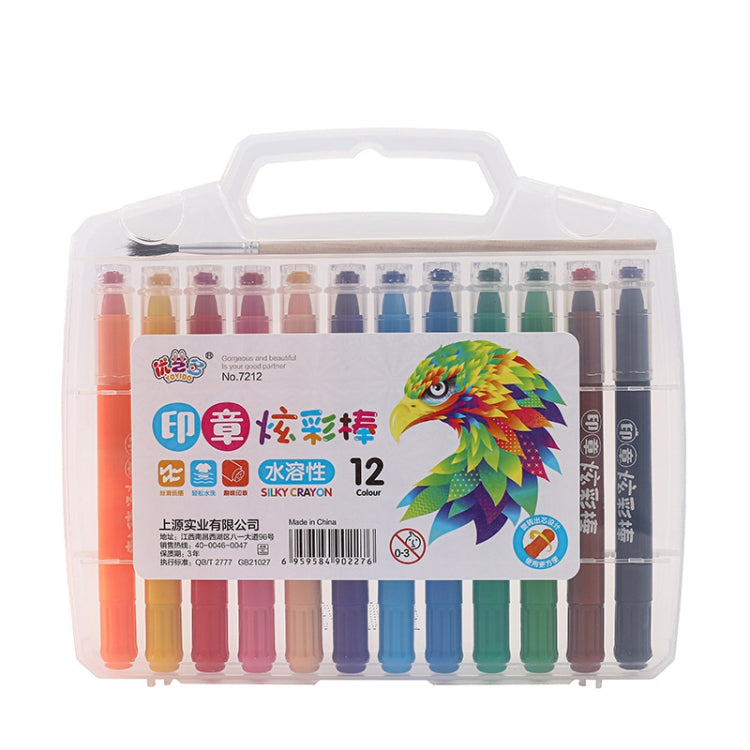 Seal Colorful Stick Water-Soluble Oil Pastel 12 Colors 24 Colors 36 Colors Portable Children Drawing Set Rotating Crayons My Store