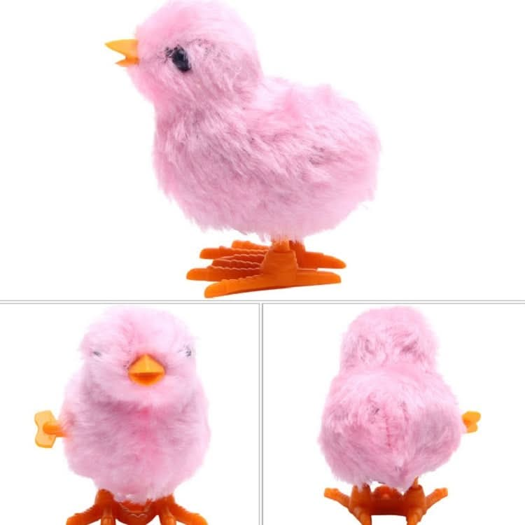 3 PCS Winding Plush Chick Clockwork Jumping Color Chick, Random Color  Delivery Reluova