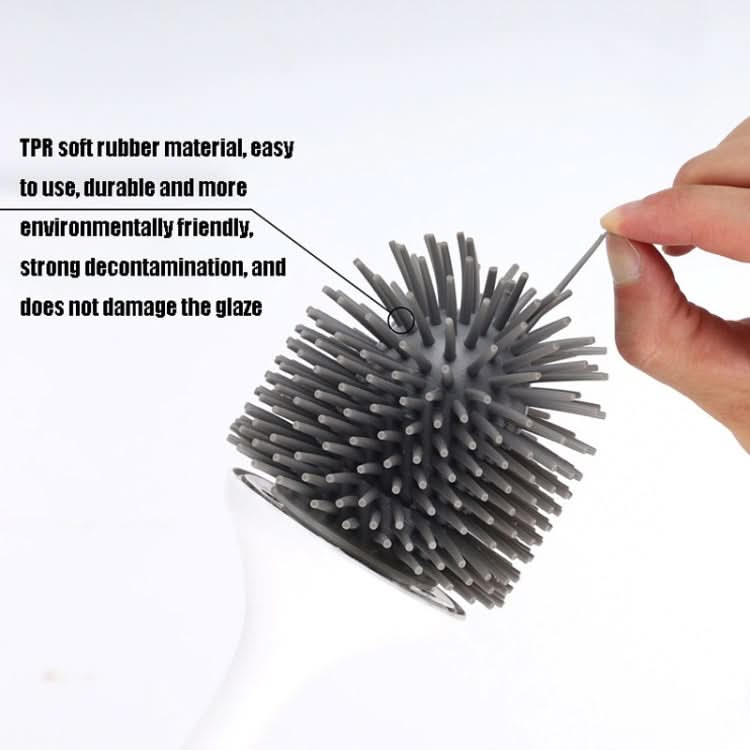 MT001 Ultraviolet Disinfection And Sterilization Long-Handled Silicone Soft Hair Wall-Mounted Electric Toilet Brush