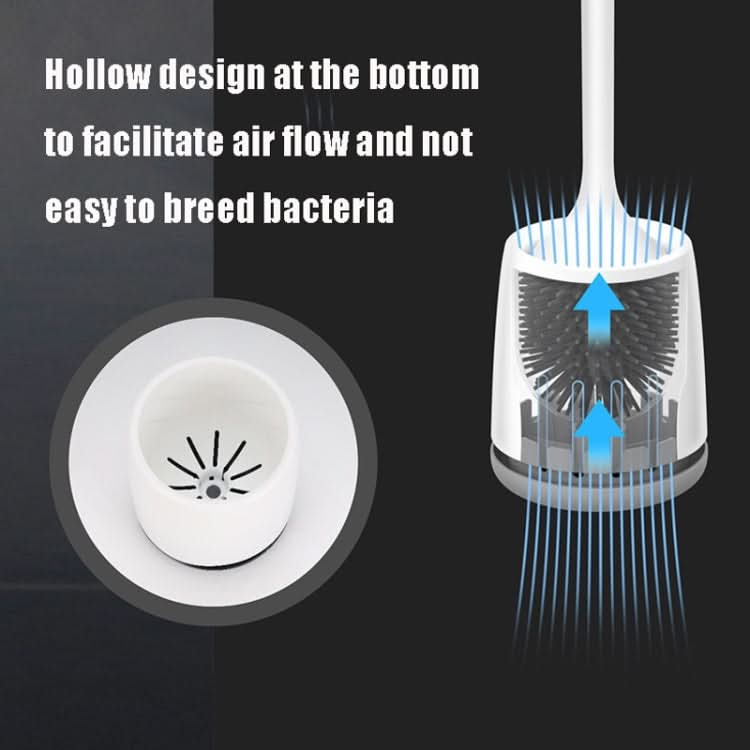 MT001 Ultraviolet Disinfection And Sterilization Long-Handled Silicone Soft Hair Wall-Mounted Electric Toilet Brush