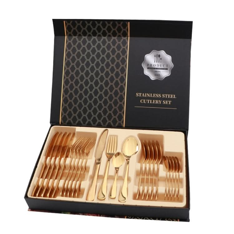 24 in 1 Stainless Steel Tableware Western Steak Cutlery Gift Set-Reluova