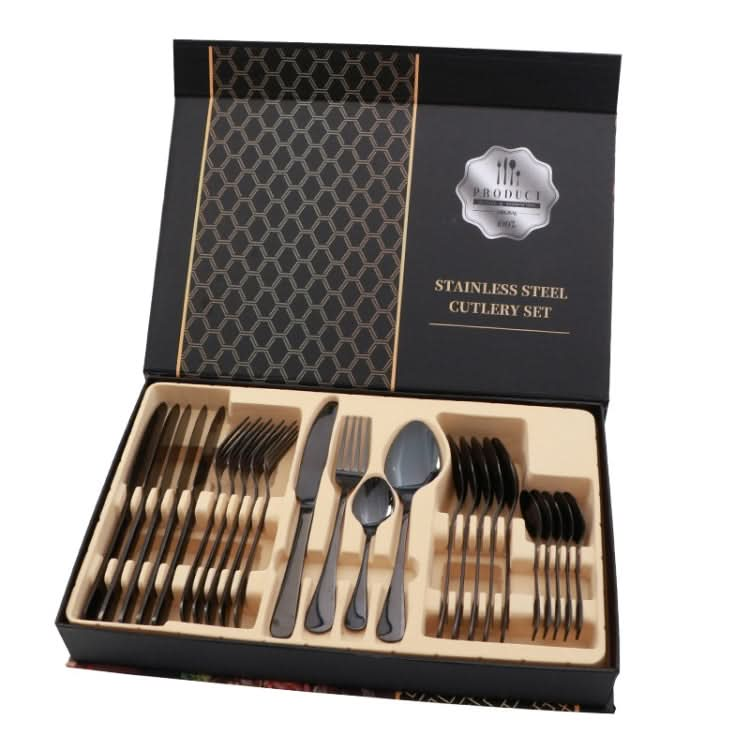 24 in 1 Stainless Steel Tableware Western Steak Cutlery Gift Set-Reluova