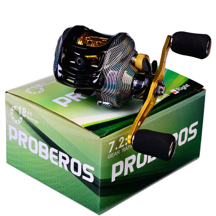 PROBEROS Metal Drop Wheel 18+1 Axis Lure Fish Wheel, Style: Reluova