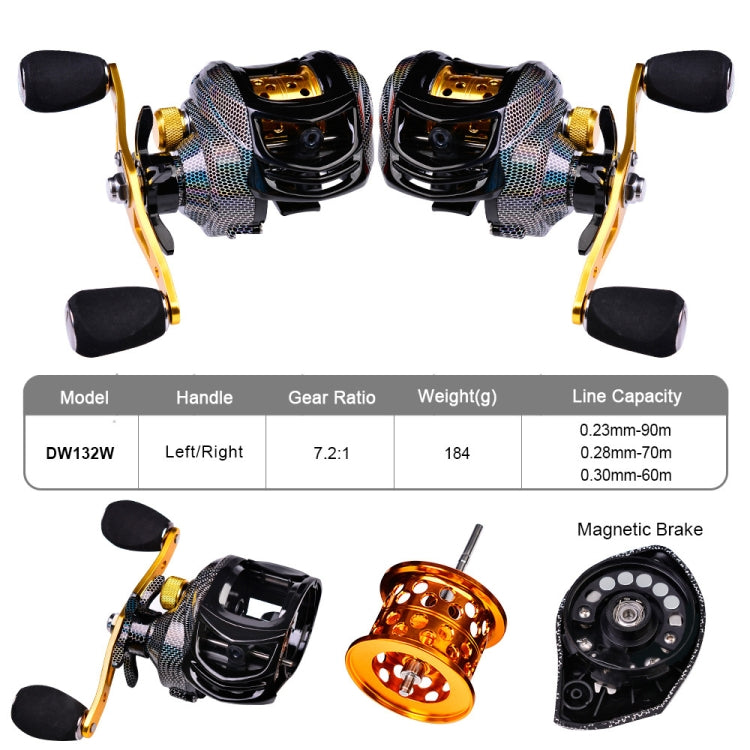 PROBEROS Metal Drop Wheel 18+1 Axis Lure Fish Wheel, Style: Reluova