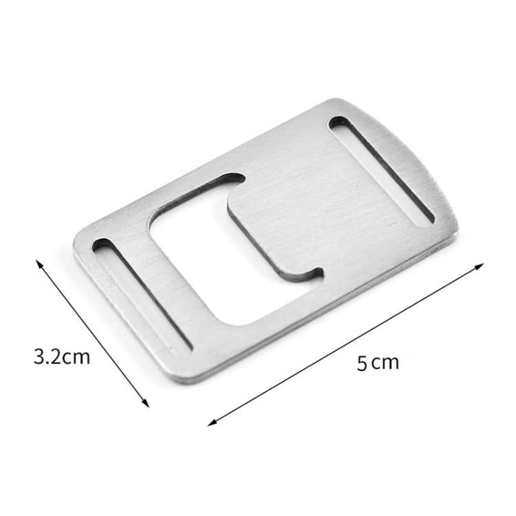 20 PCS Ribbon Bottle Opener Stainless Steel Card Bottle Opener Outdoor Backpack Webbing Buckle Lanyard Bottle Opener-Reluova