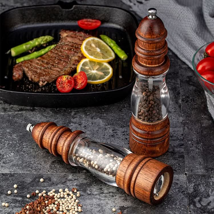 Wooden Lighthouse Shape Pepper Grinder Household Manual Sea Salt Grinding Tool - Reluova