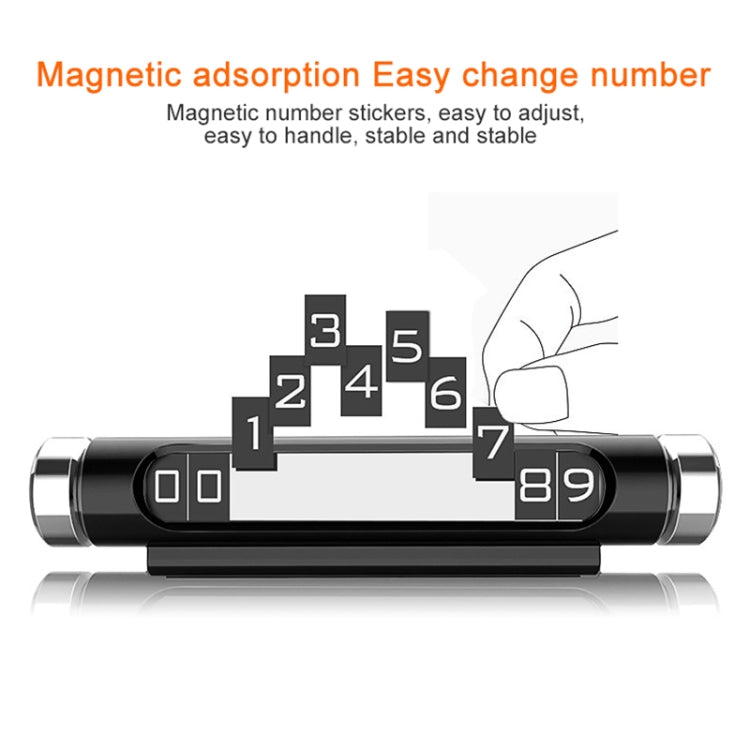 VODOOL Magnetic Adsorption Design Car Shape Rotatable Luminous Car Temporary Parking Card with Phone Number ÎҵÄÉ̵ê