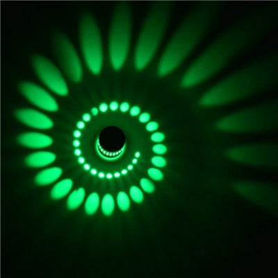 3W Modern Interior Creative Spiral Round Wall Lamp for Club, KTV, Corridor, Aisle, Background Wall Decoration Lamp My Store